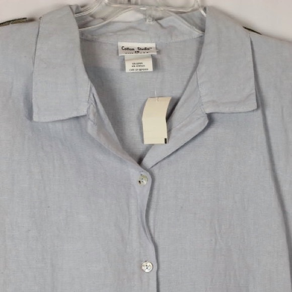 Cotton Studio Top Blouse Pants 2Pc Set Outfit - Picture 3 of 5